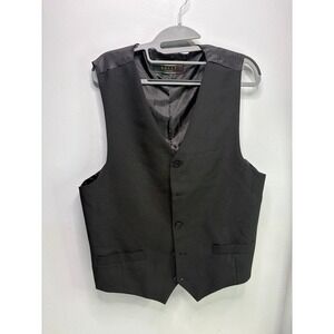 Lucci black men's suit‎ vest size xl